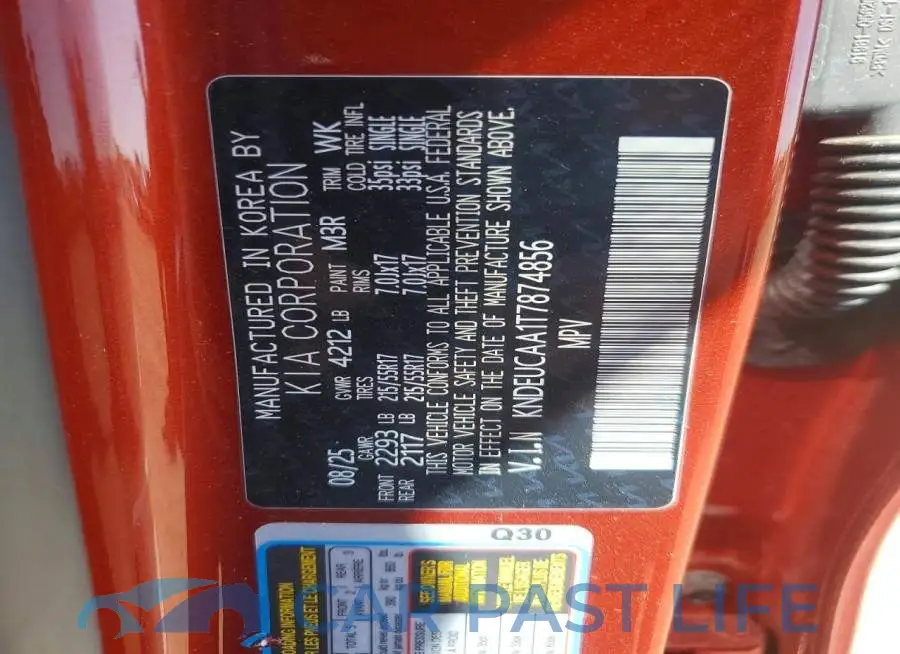 KNDEUCAA1T7874856# 13