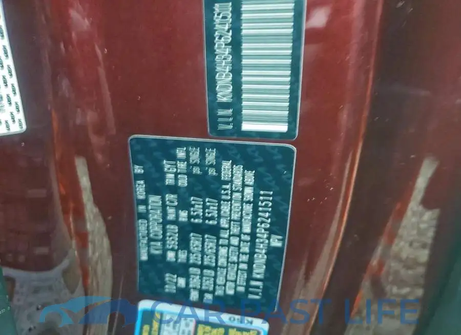 KNDNB4H34P6241511# 13