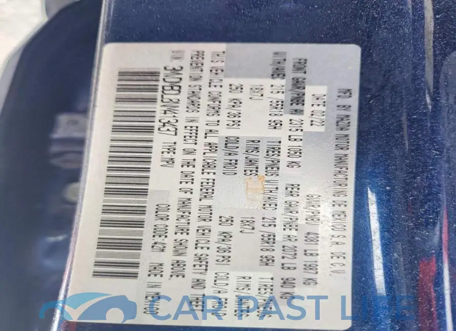 3MVDMBDL8NM413437# 13