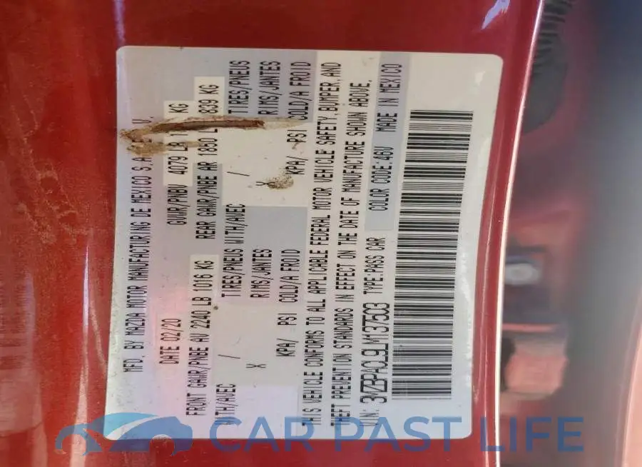 3MZBPACL9LM137503# 12