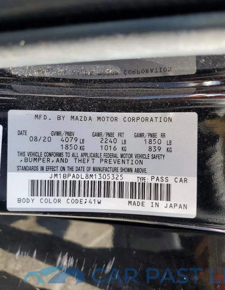 JM1BPADL8M1305325# 12