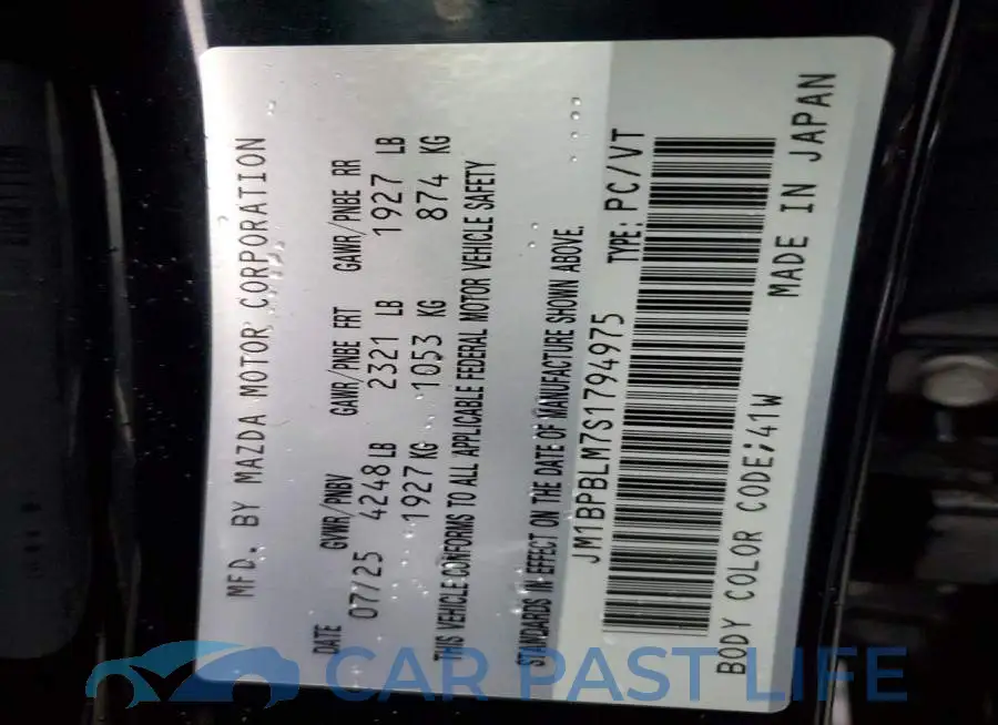 JM1BPBLM7S1794975# 13