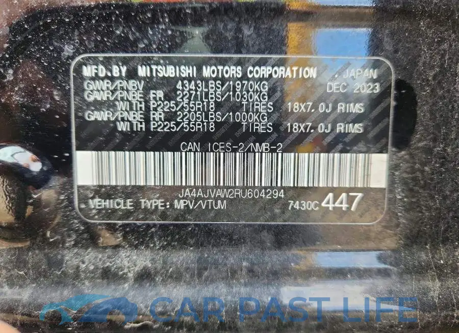JA4AJVAW2RU604294# 13