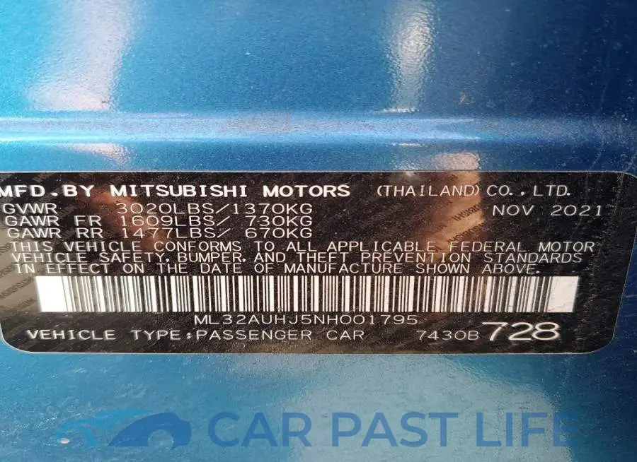 ML32AUHJ5NH001795# 12
