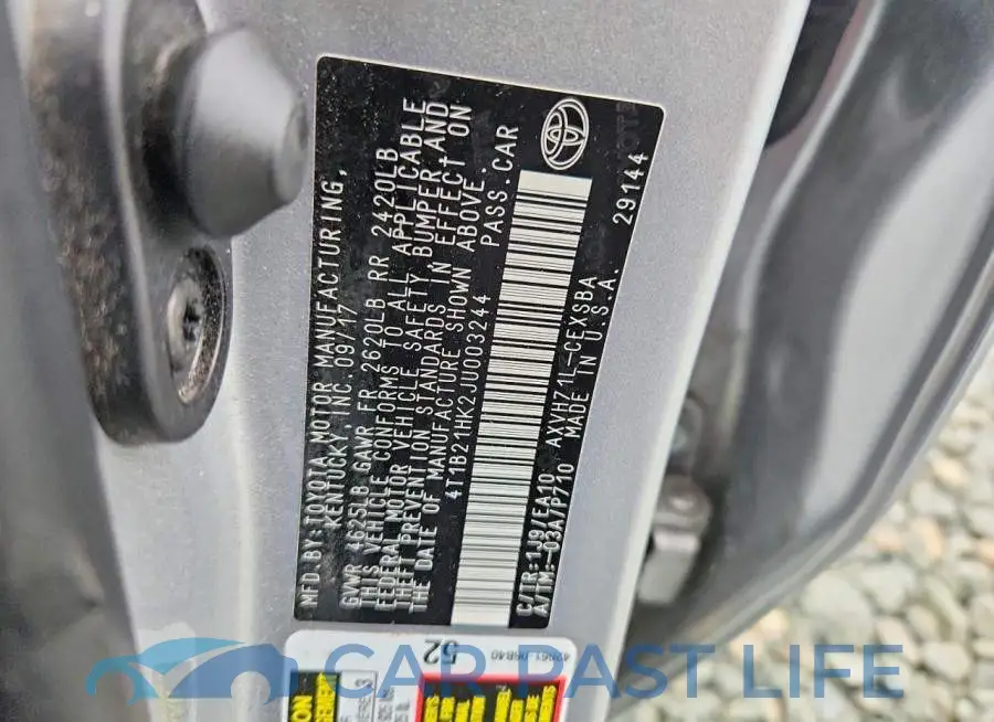 4T1B21HK2JU003244# 12