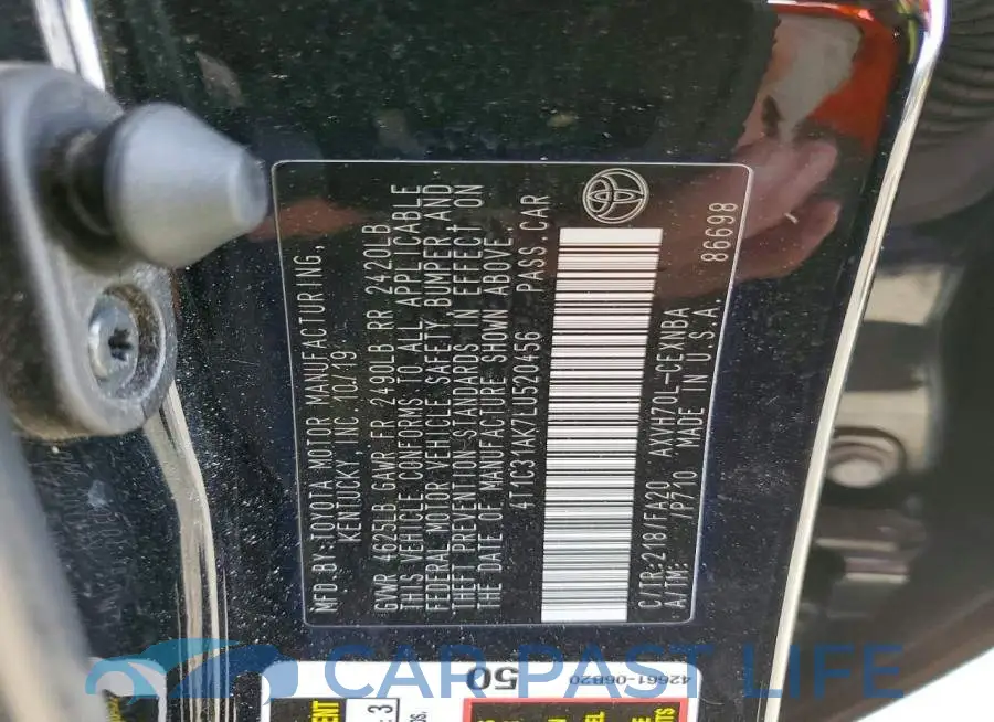 4T1C31AK7LU520456# 12