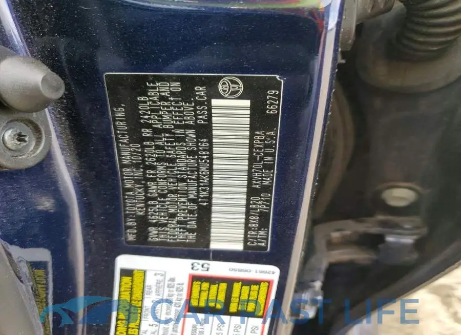4T1K31AK6MU548164# 13