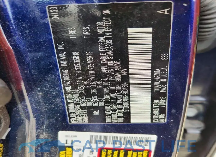 5TDKDRAH6PS034604# 12