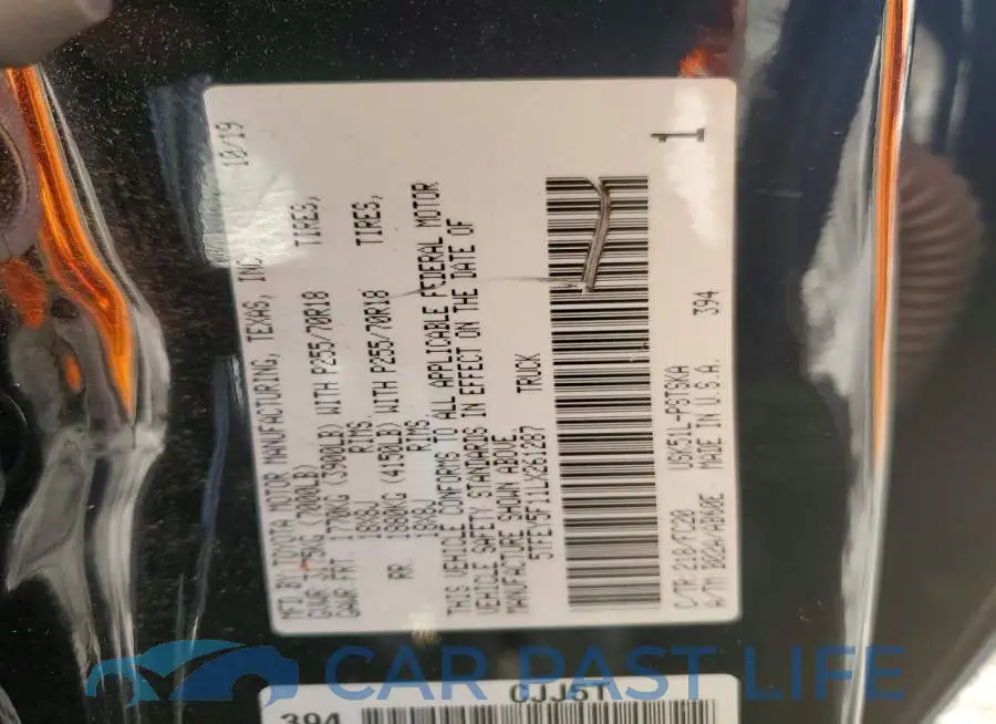 5TFEY5F11LX261287# 12