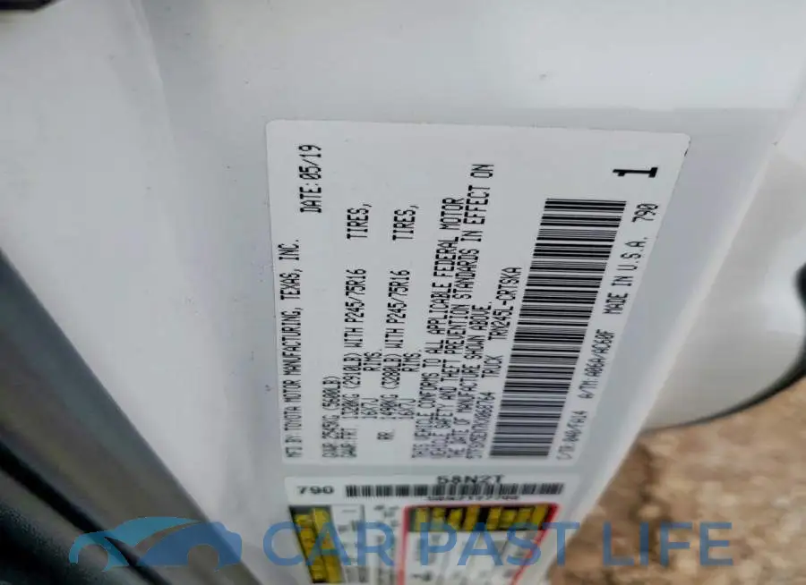5TFSX5EN7KX068764# 12