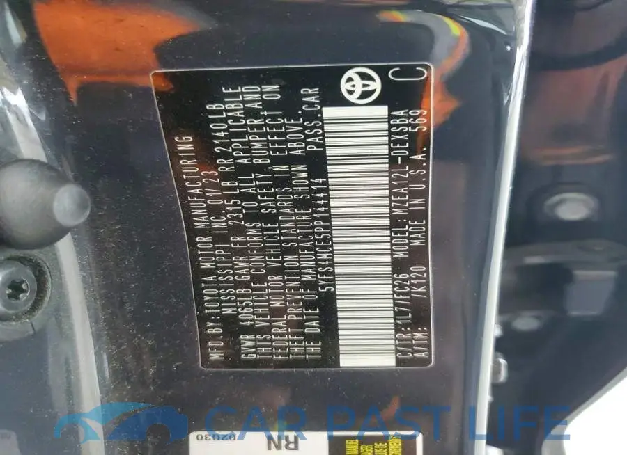 5YFS4MCE5PP144414# 12