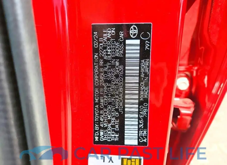 JTDACAAU8R3027638# 12