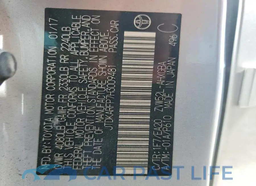 JTDKARFP7H3009481# 12