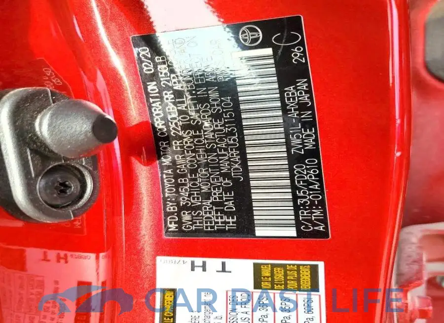JTDKARFU5L3115104# 12