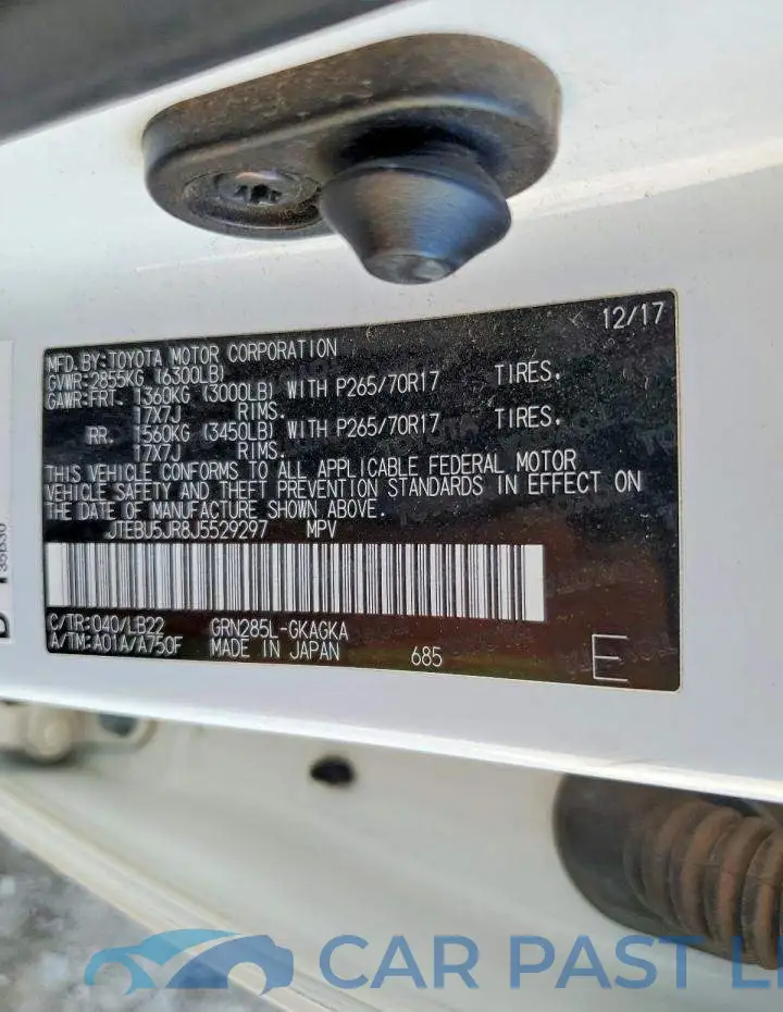 JTEBU5JR8J5529297# 12