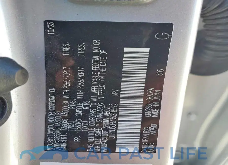 JTENU5JR7R6218592# 13
