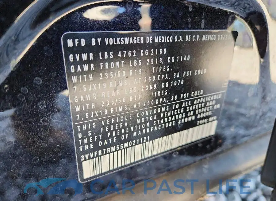 3VVFR7RM5SM021121# 13