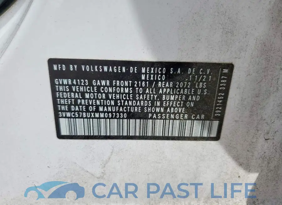 3VWC57BUXMM097330# 12