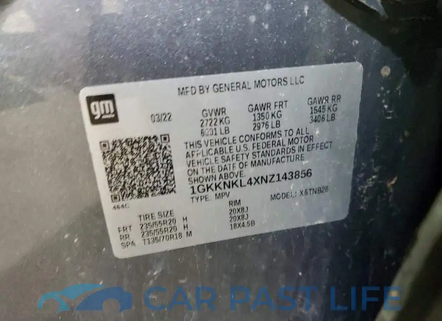 1GKKNKL4XNZ143856# 13
