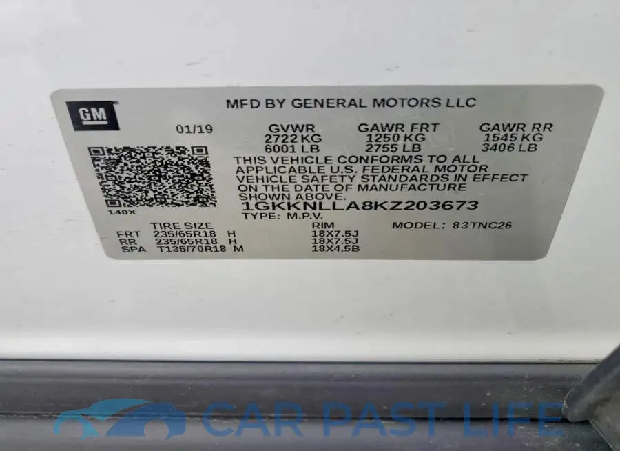 1GKKNLLA8KZ203673# 13
