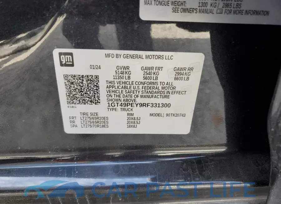 1GT49PEY9RF331300# 12
