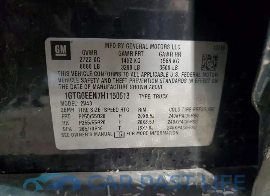 1GTG6EEN7H1150613# 12