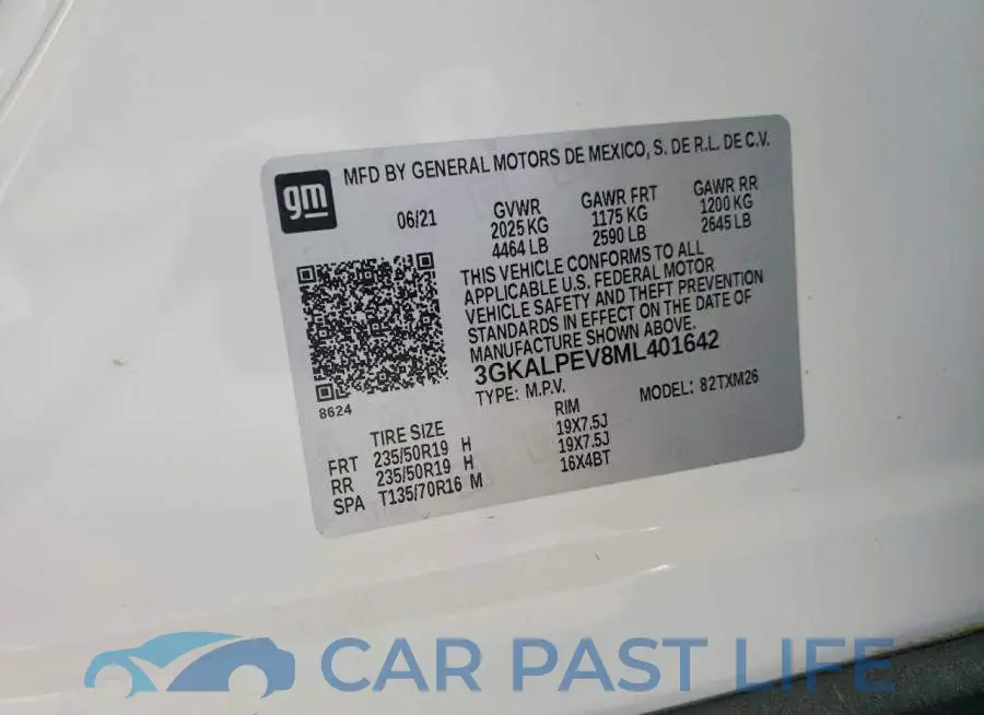 3GKALPEV8ML401642# 12