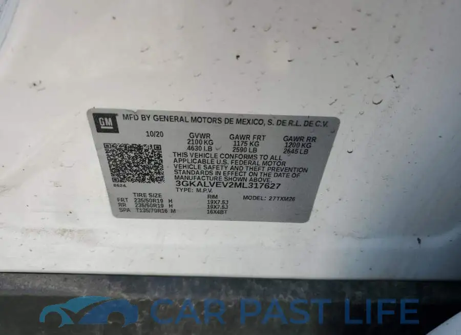 3GKALVEV2ML317627# 13