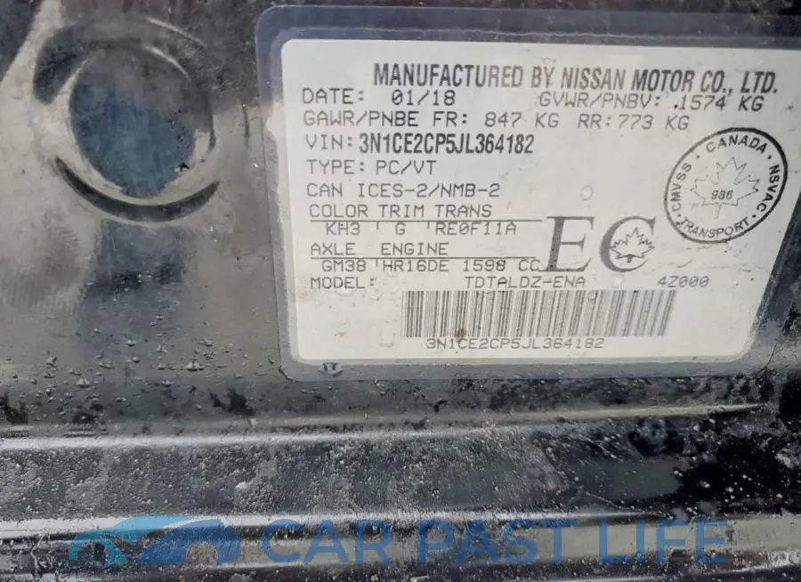 3N1CE2CP5JL364182# 8