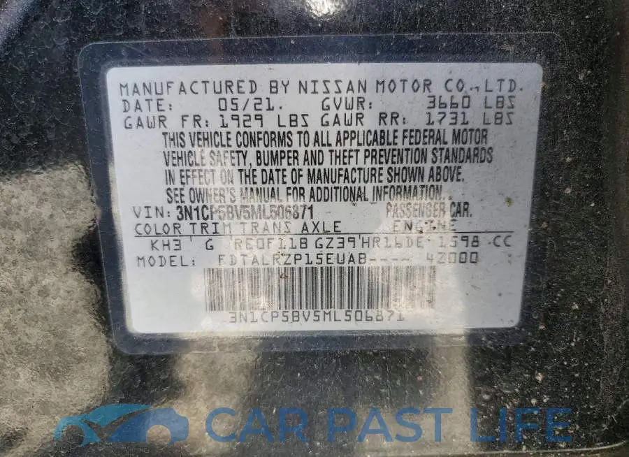 3N1CP5BV5ML506871# 12