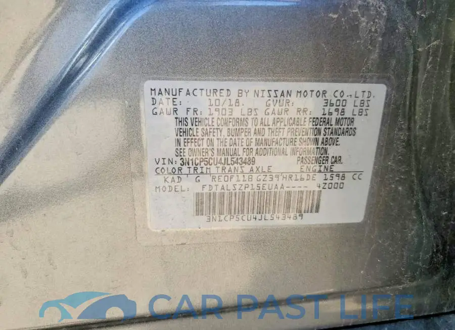 3N1CP5CU4JL543489# 13