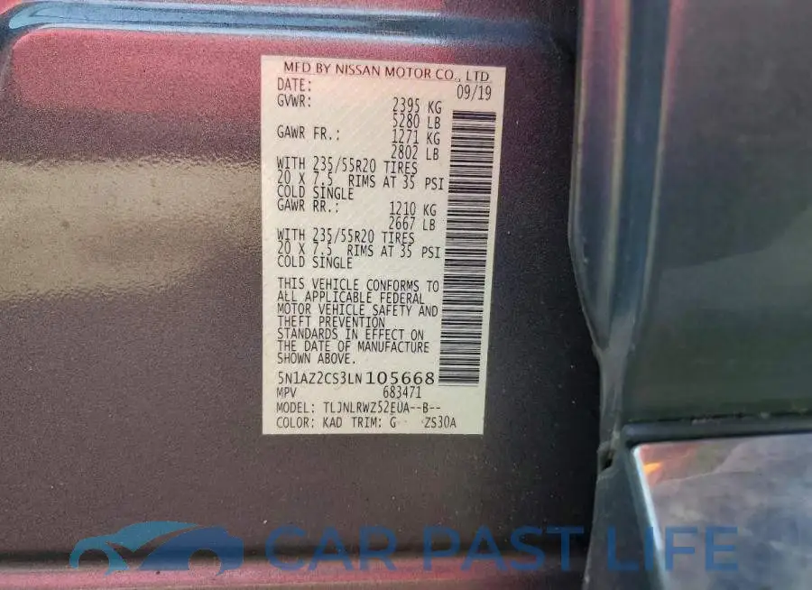 5N1AZ2CS3LN105668# 13