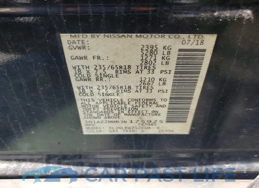 5N1AZ2MH6JN175925# 13