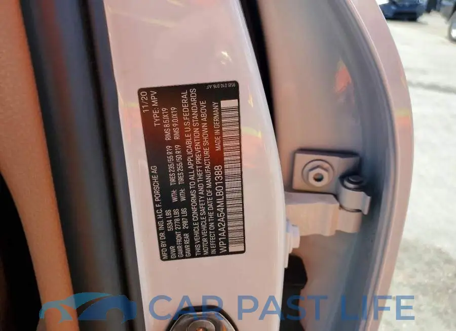 WP1AA2A54MLB01388# 12