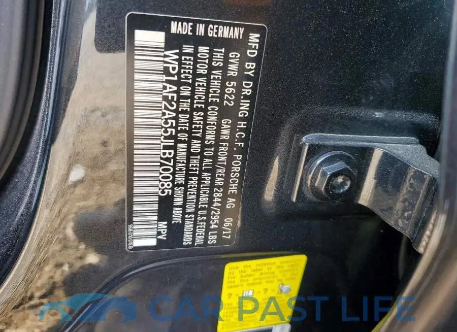 WP1AF2A55JLB70085# 13