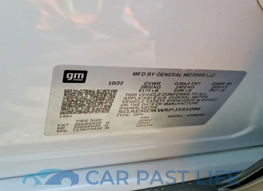 5GAERDKW5PJ161096# 14