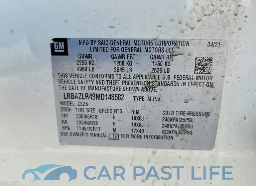 LRBAZLR49MD148582# 13