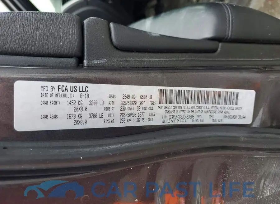 1C4RJFAG6JC423085# 13