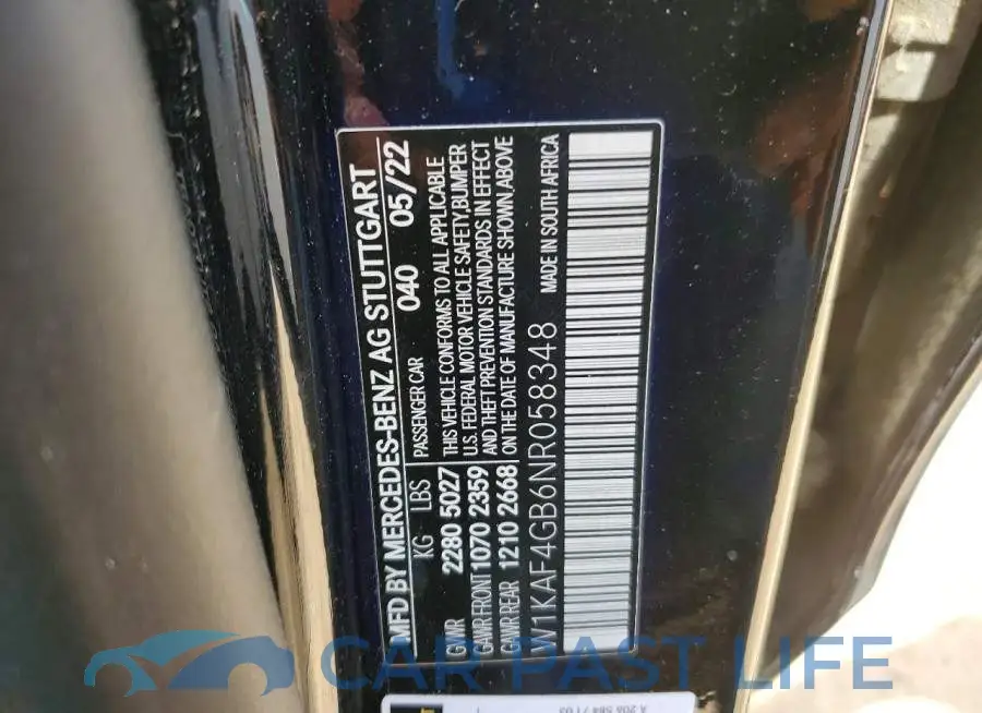W1KAF4GB6NR058348# 12