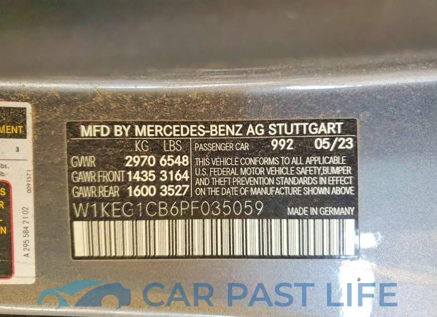 W1KEG1CB6PF035059# 12