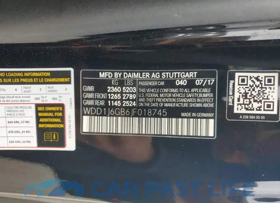 WDD1J6GB6JF018745# 13