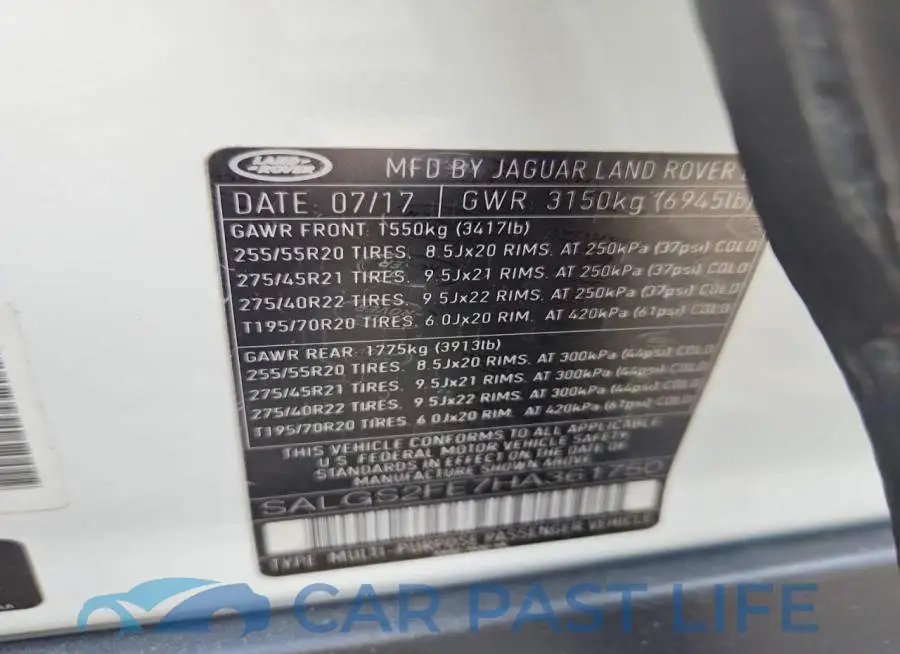 SALGS2FE7HA361750# 14