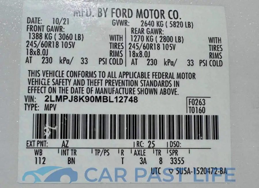 2LMPJ8K90MBL12748# 15