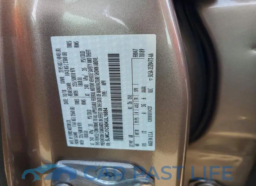 5LMCJ1C90KUL16884# 12