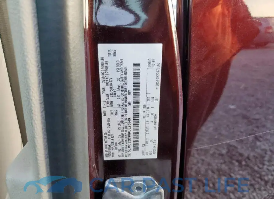 5LMCJ2D90KUL20549# 14