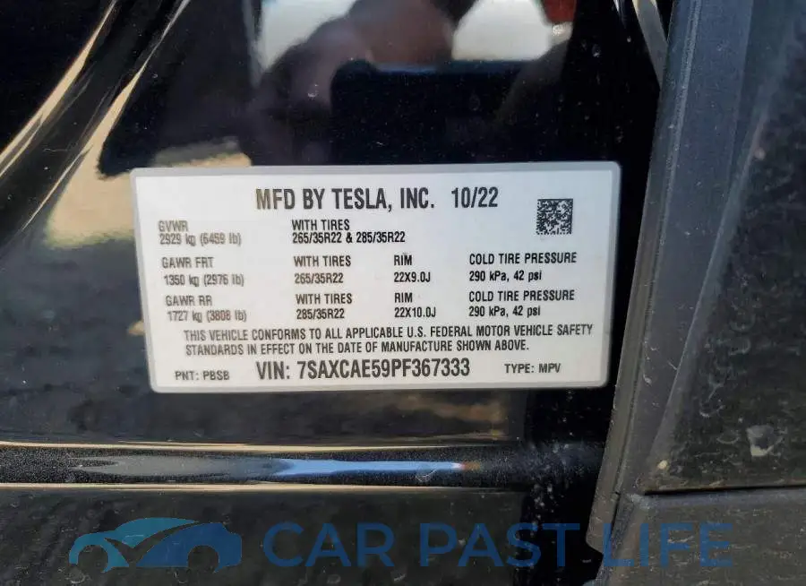7SAXCAE59PF367333# 13