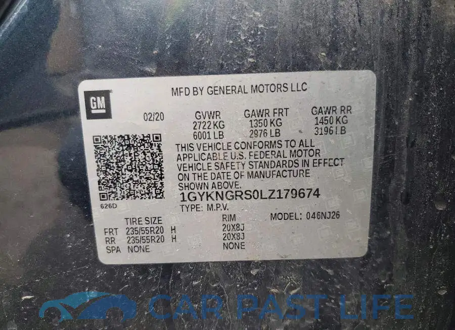 1GYKNGRS0LZ179674# 14