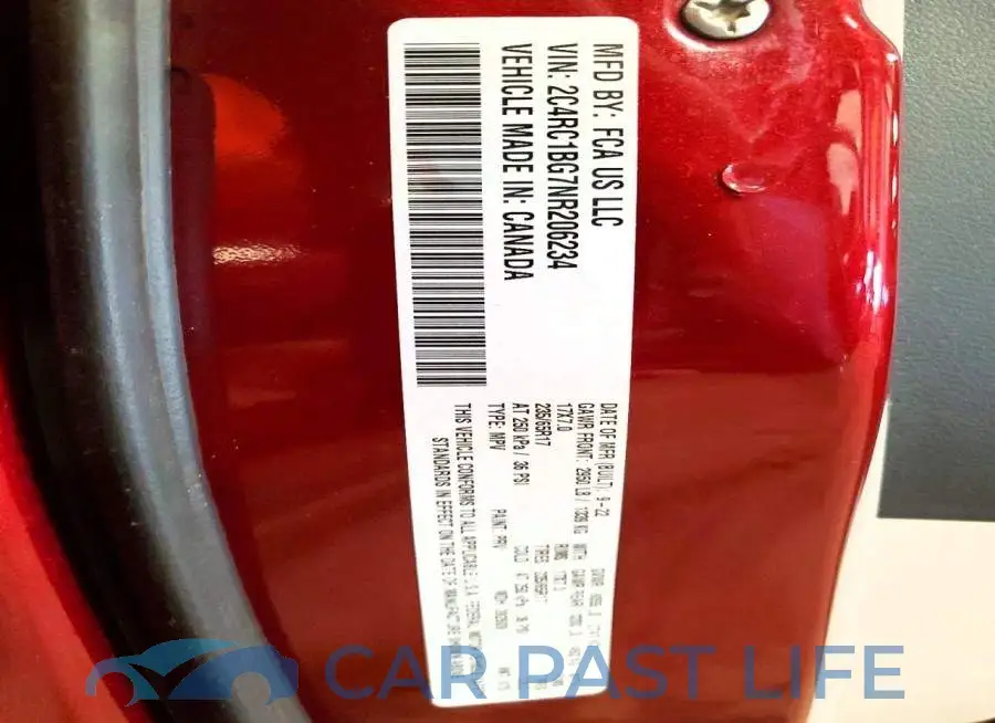 2C4RC1BG7NR206234# 13
