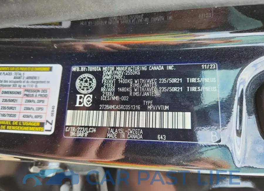2T2BAMCA5RC051316# 13