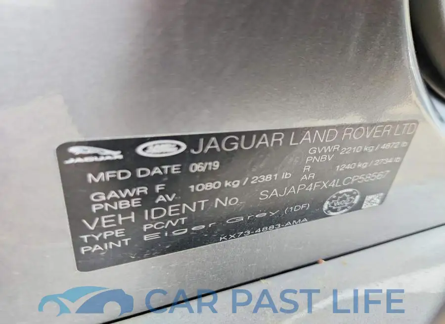 SAJAP4FX4LCP58567# 12